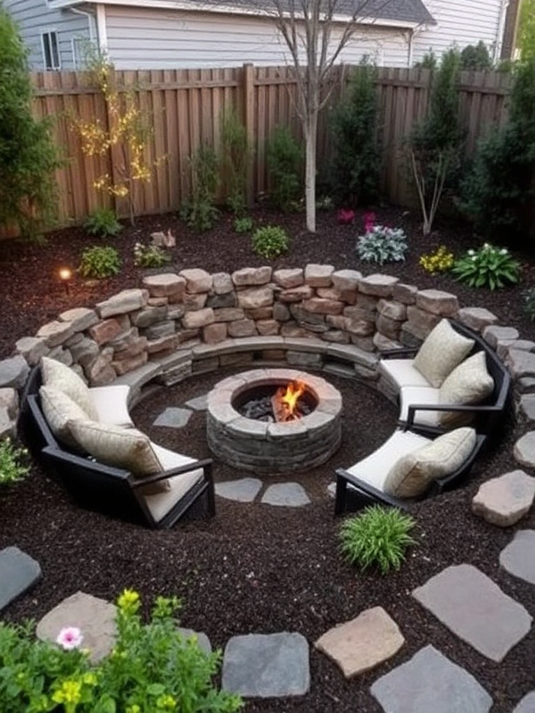 Simple Backyard Fire Pit Ideas