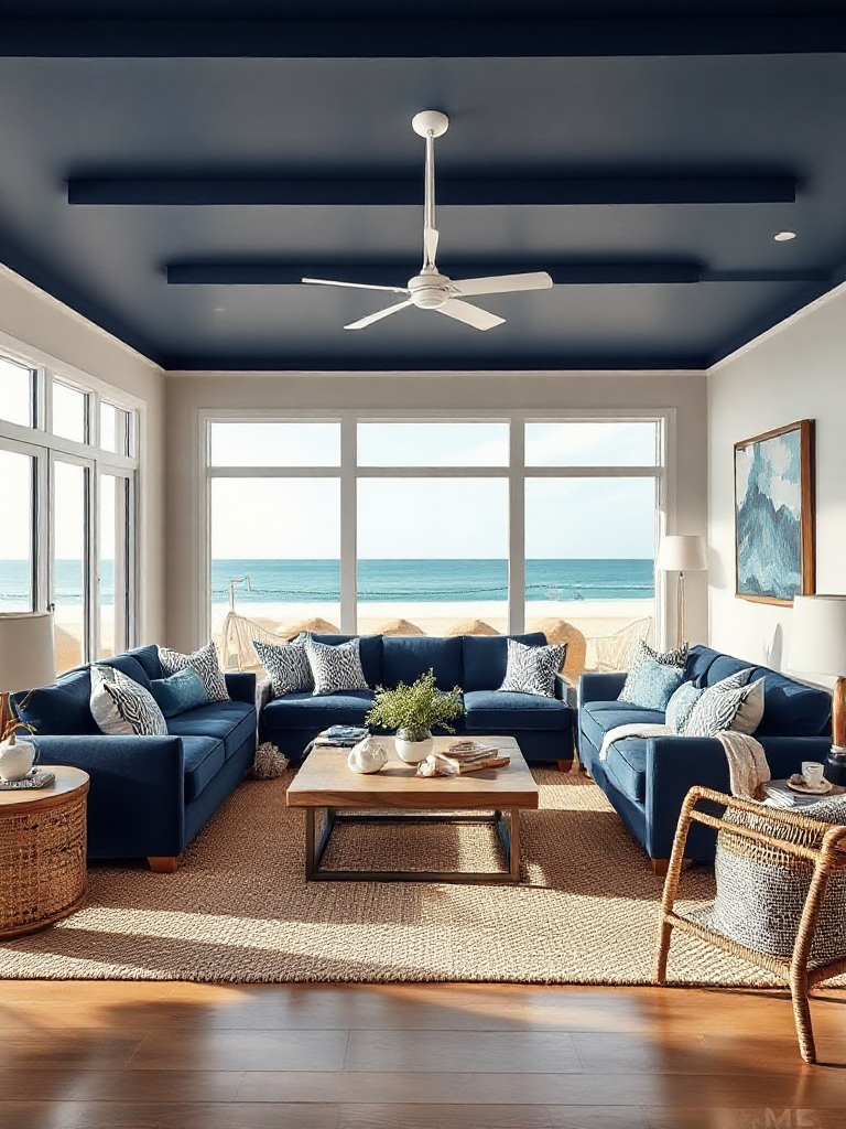 Breathtaking coastal living room ideas