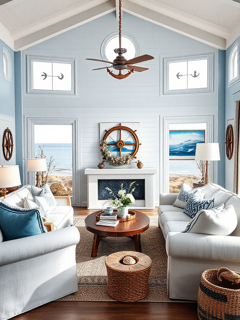 Breathtaking coastal living room ideas