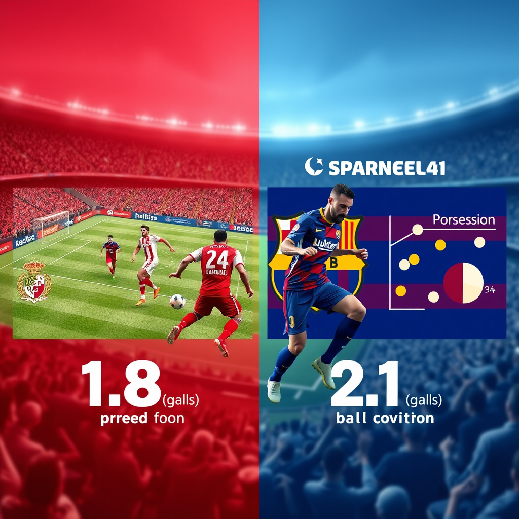 벤피카와 바르셀로나의 주요 통계 비교