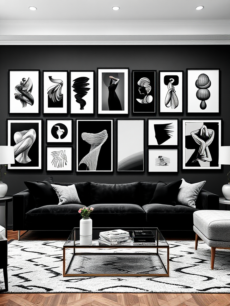 Living Room Gallery Wall Ideas