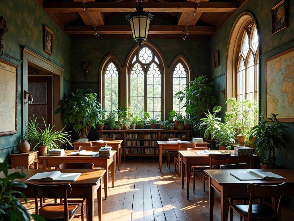 Transform Your Classroom: Nature-Inspired Gothic Elegance