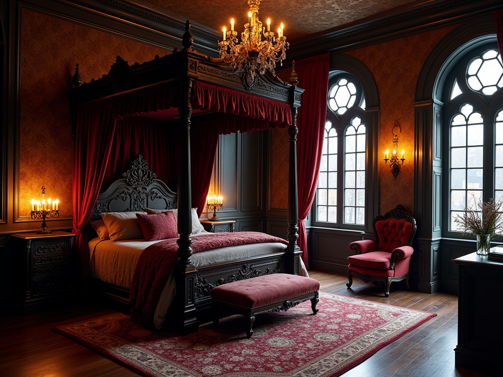 Victorian Elegance: Gothic Bedroom Designs