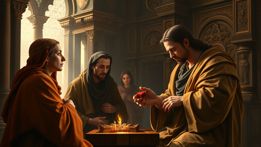 명절 선물이 가진 의미와 가정의 유대를 나타내는 장면