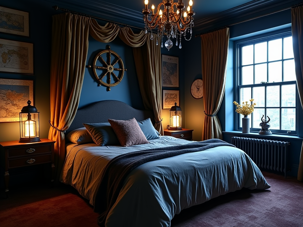 Nautical Gothic Bedroom: Dive into Victorian Glam!