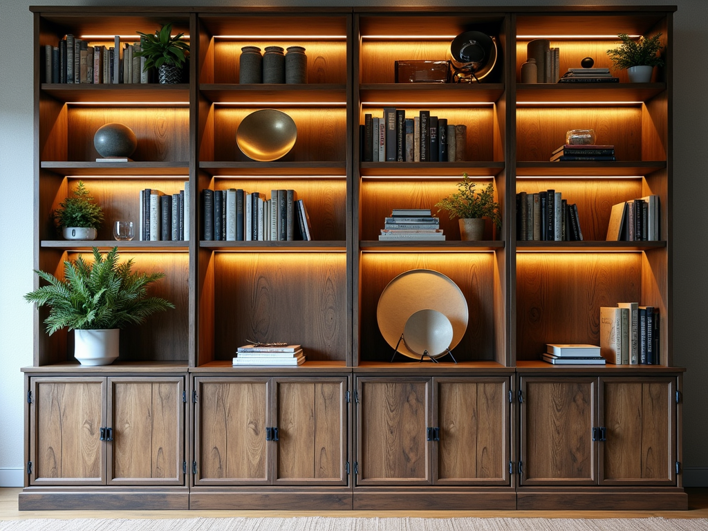 Texture Play: Elevate Your Bookcase Design