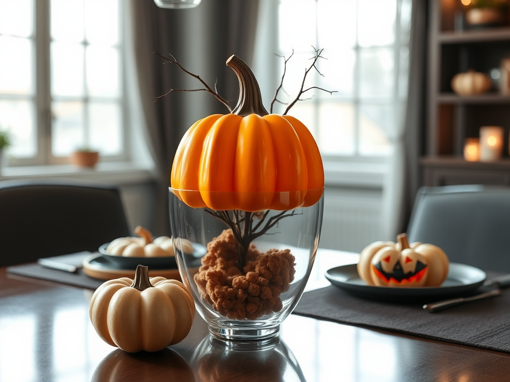 Image for Pumpkin Vase Centerpiece