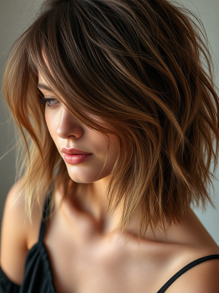 Medium-Length Hair with Layers