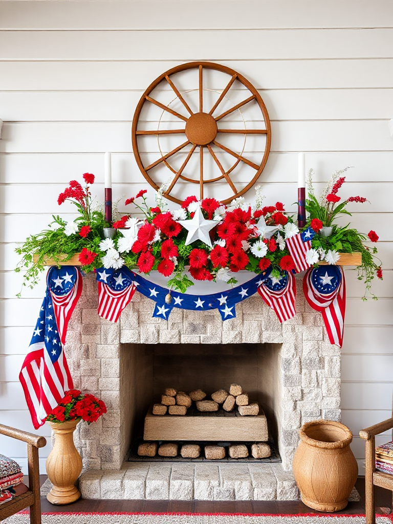 Summer Mantel Decorating Ideas