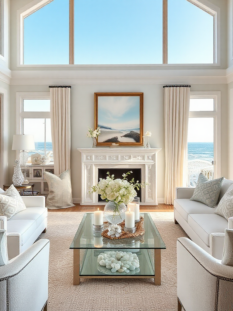 Breathtaking coastal living room ideas