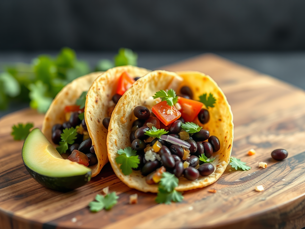 Image for Zucchini and Black Bean Tacos: