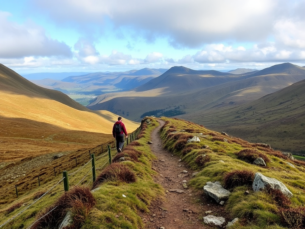Mountain walk in Wales 