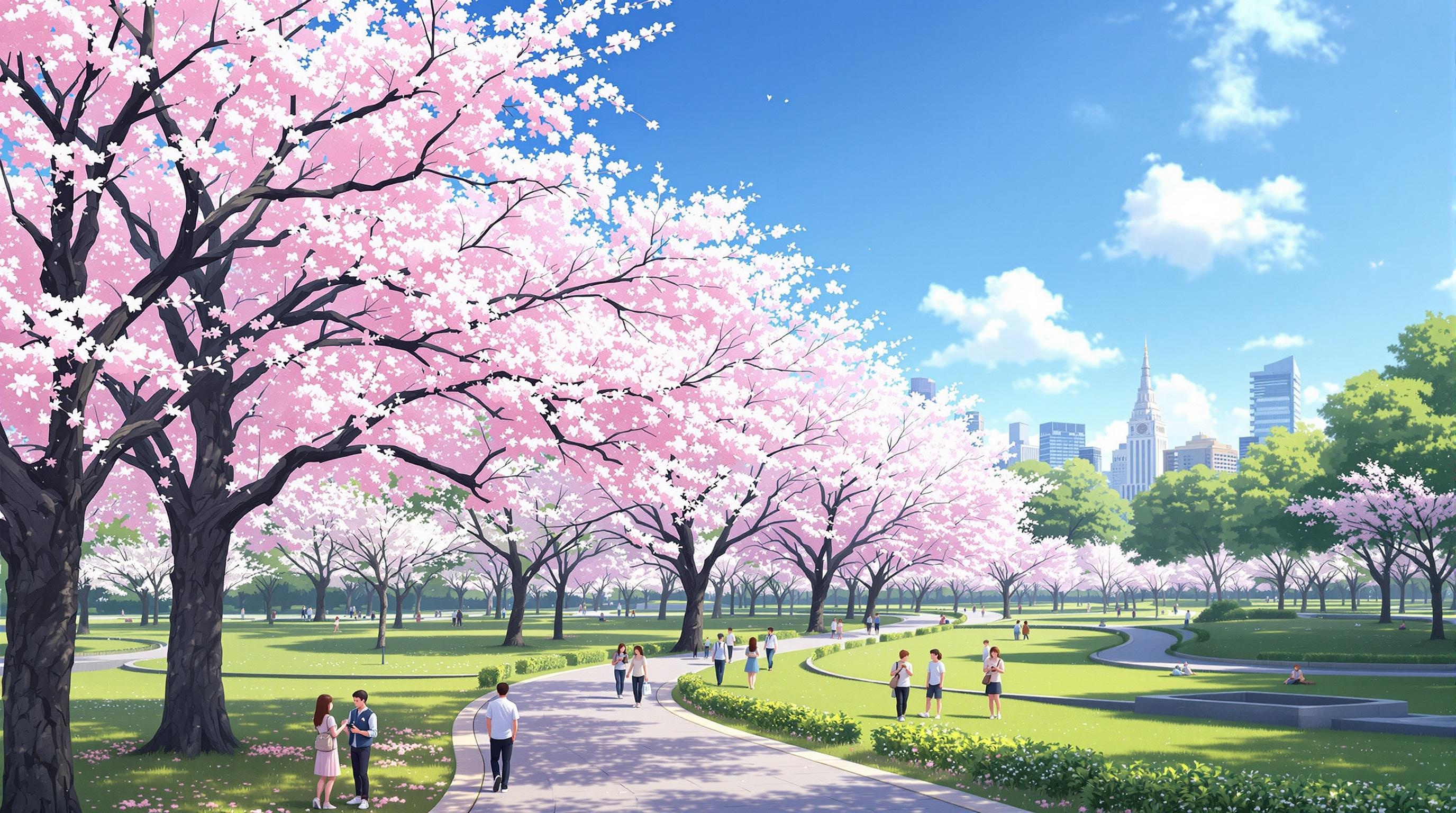 벚꽃이 만발한 도심 속 숨은 산책 명소