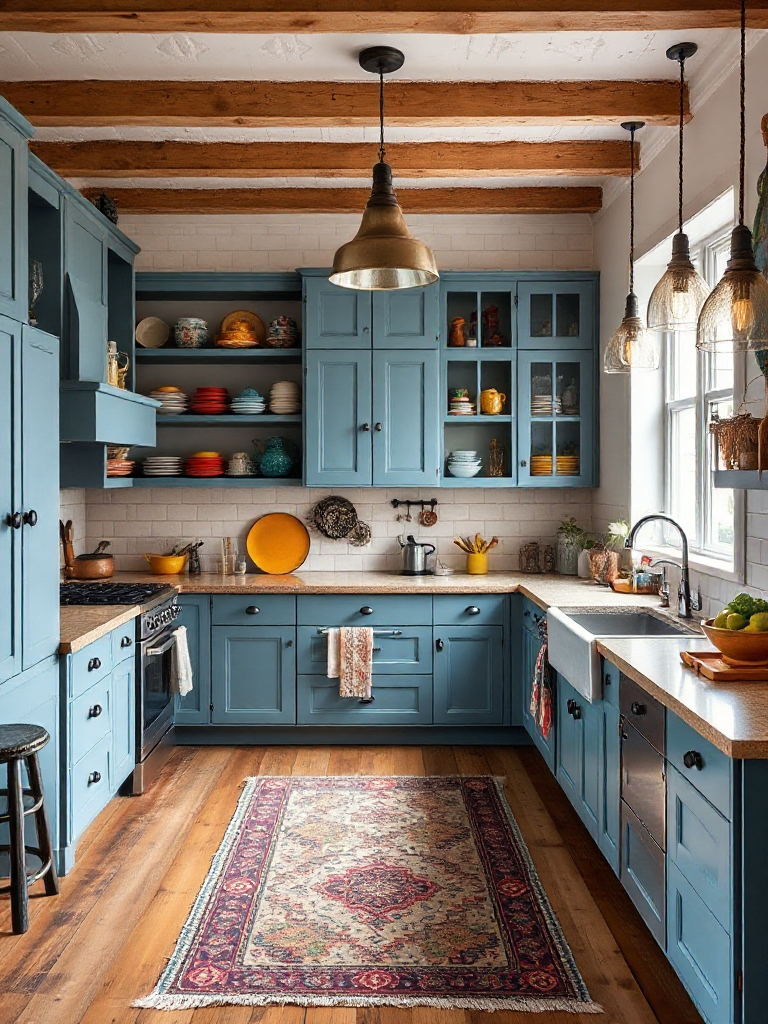 Stunning blue-gray kitchen cabinet ideas