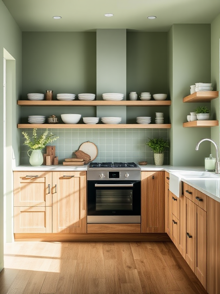 Green Color Kitchen Ideas