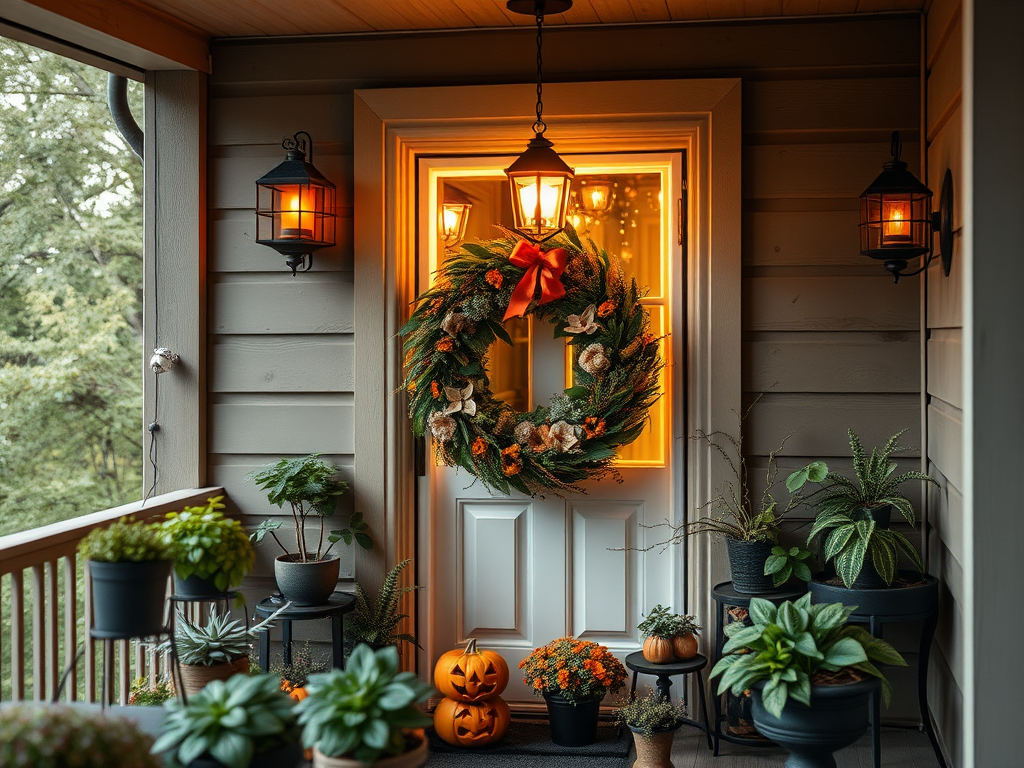 Image for Haunted House Wreath