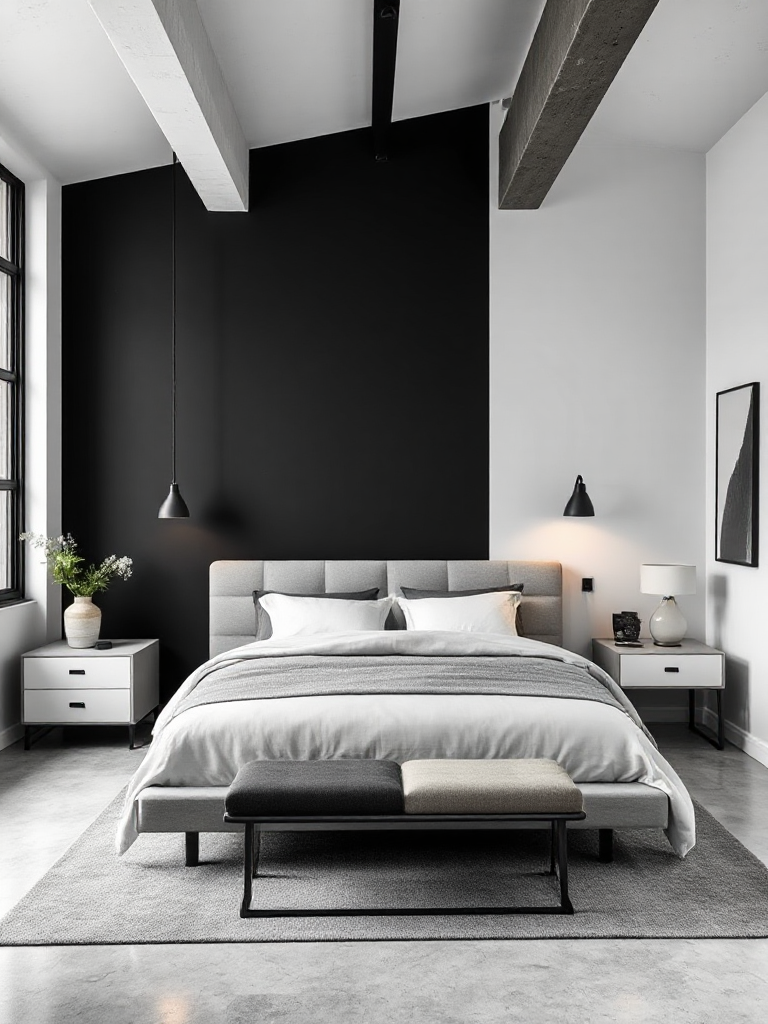 Modern industrial bedroom ideas