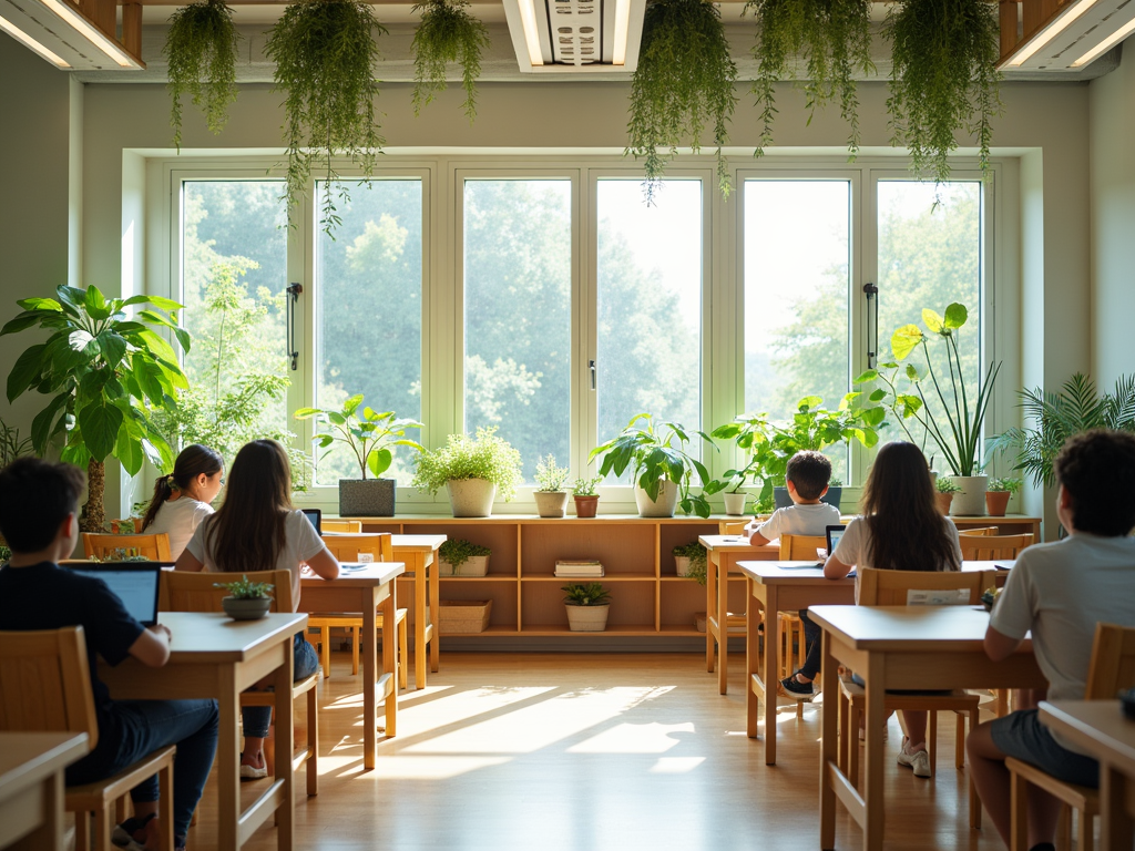 Nature-Inspired Classroom: A Serene Learning Environment