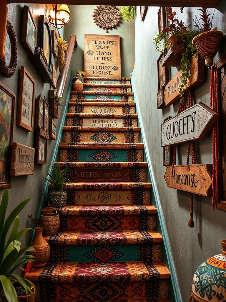 Boho Staircase Ideas