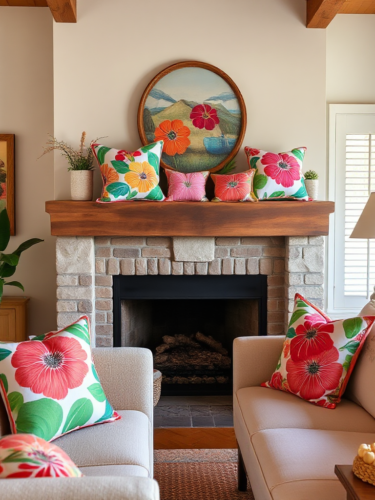 Summer Mantel Decorating Ideas