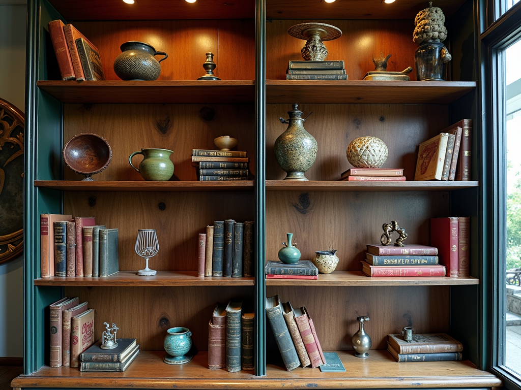 Vintage Charm: Styling Bookcases with Antique and Retro Elements