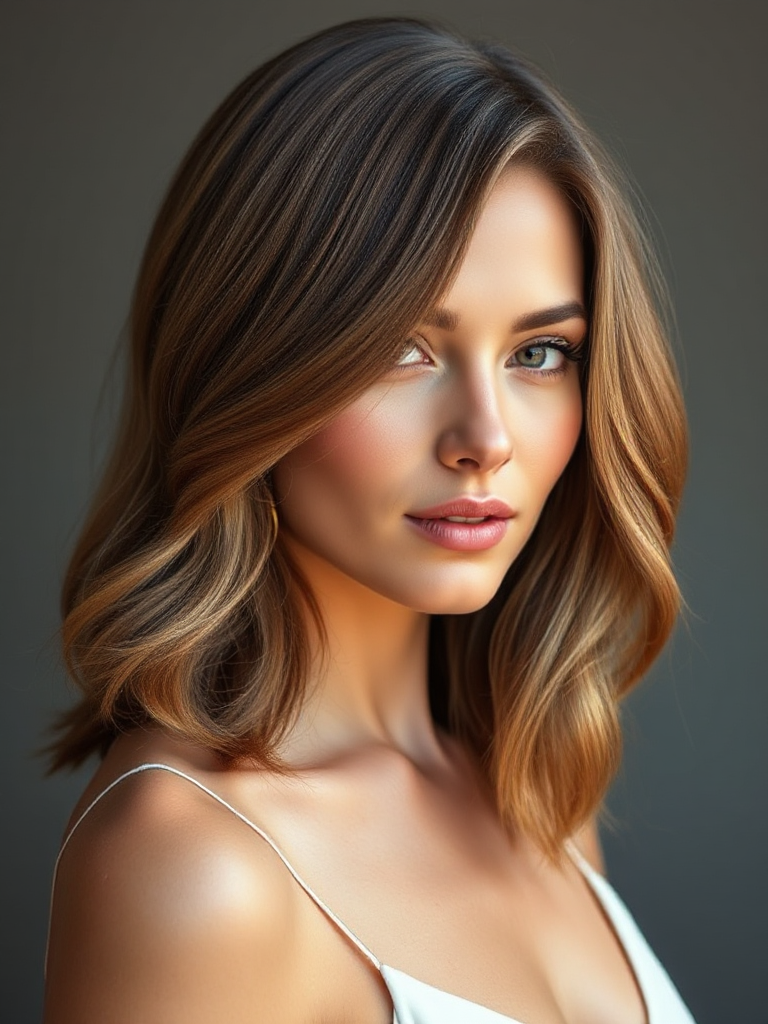 Shoulder-Length Hair with Layers