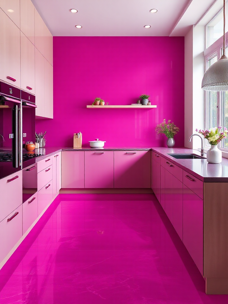 Vibrant kitchen flooring ideas