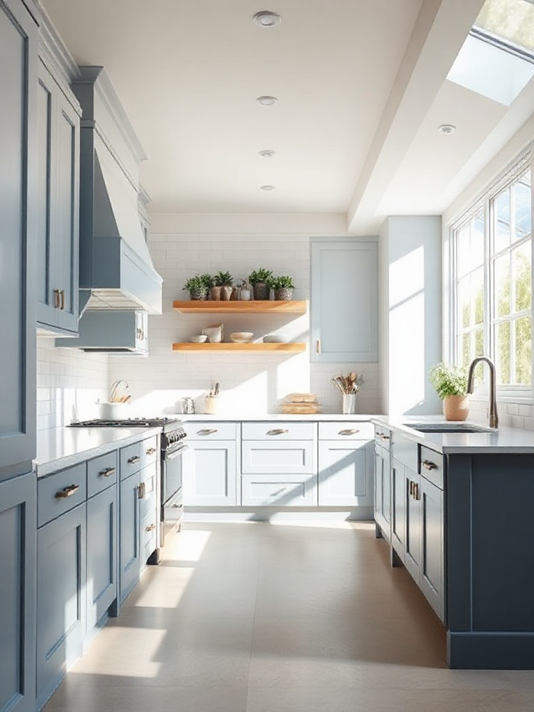 Stunning blue-gray kitchen cabinet ideas