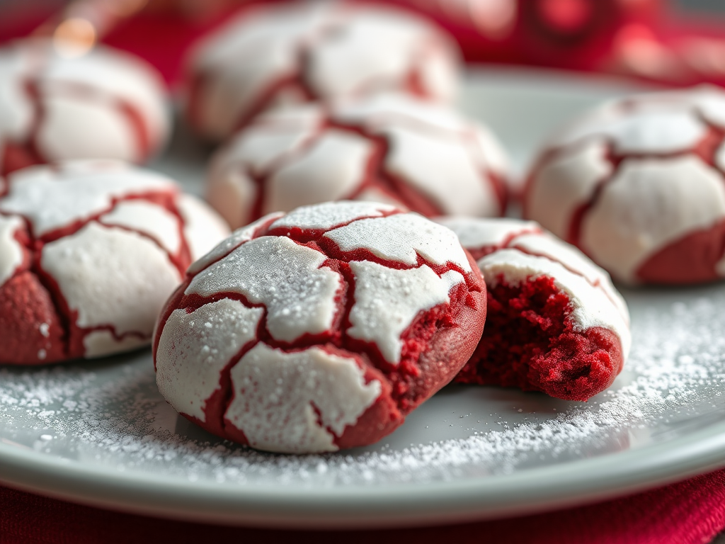 Image for Red Velvet Crinkle Cookies: