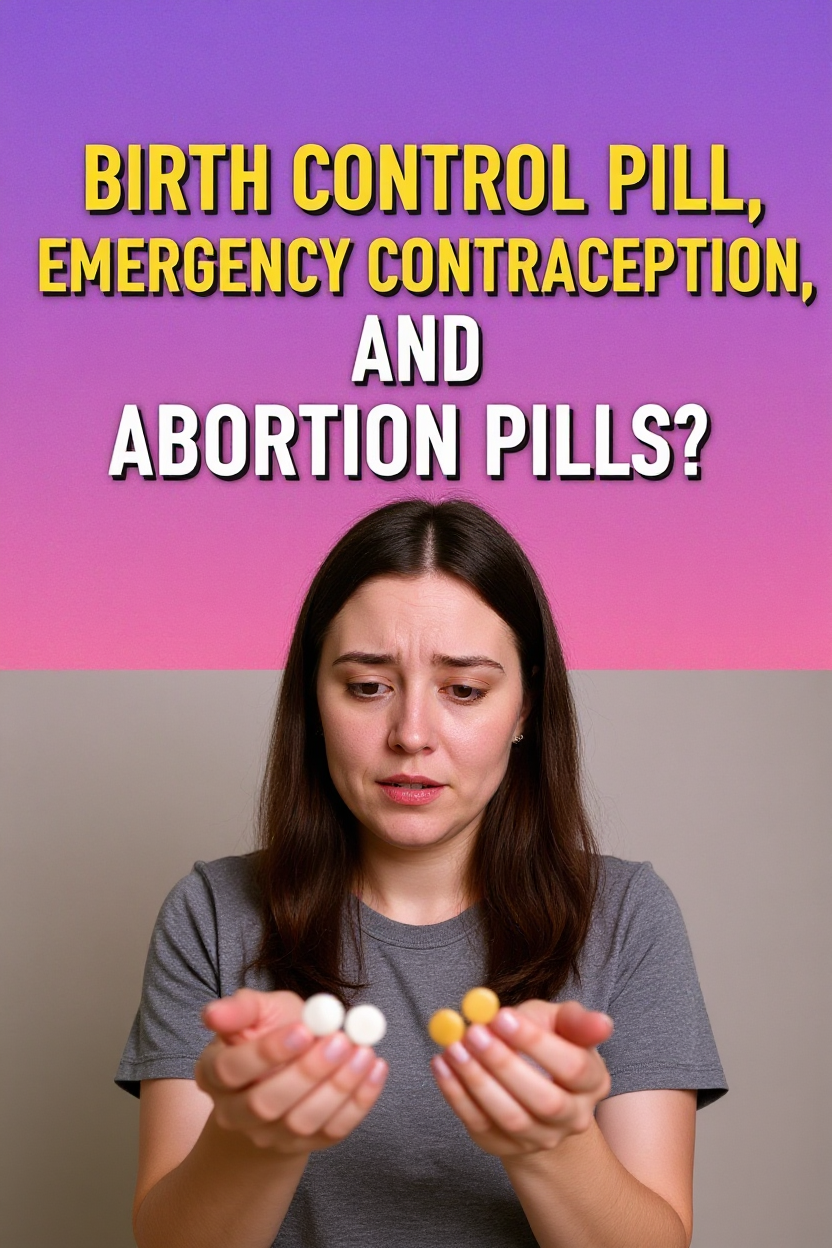 Birth control pill, emergency contraception, and abortion pills?