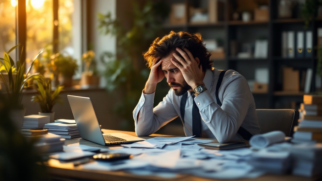 Small business owner reviewing financial impact of supply chain costs