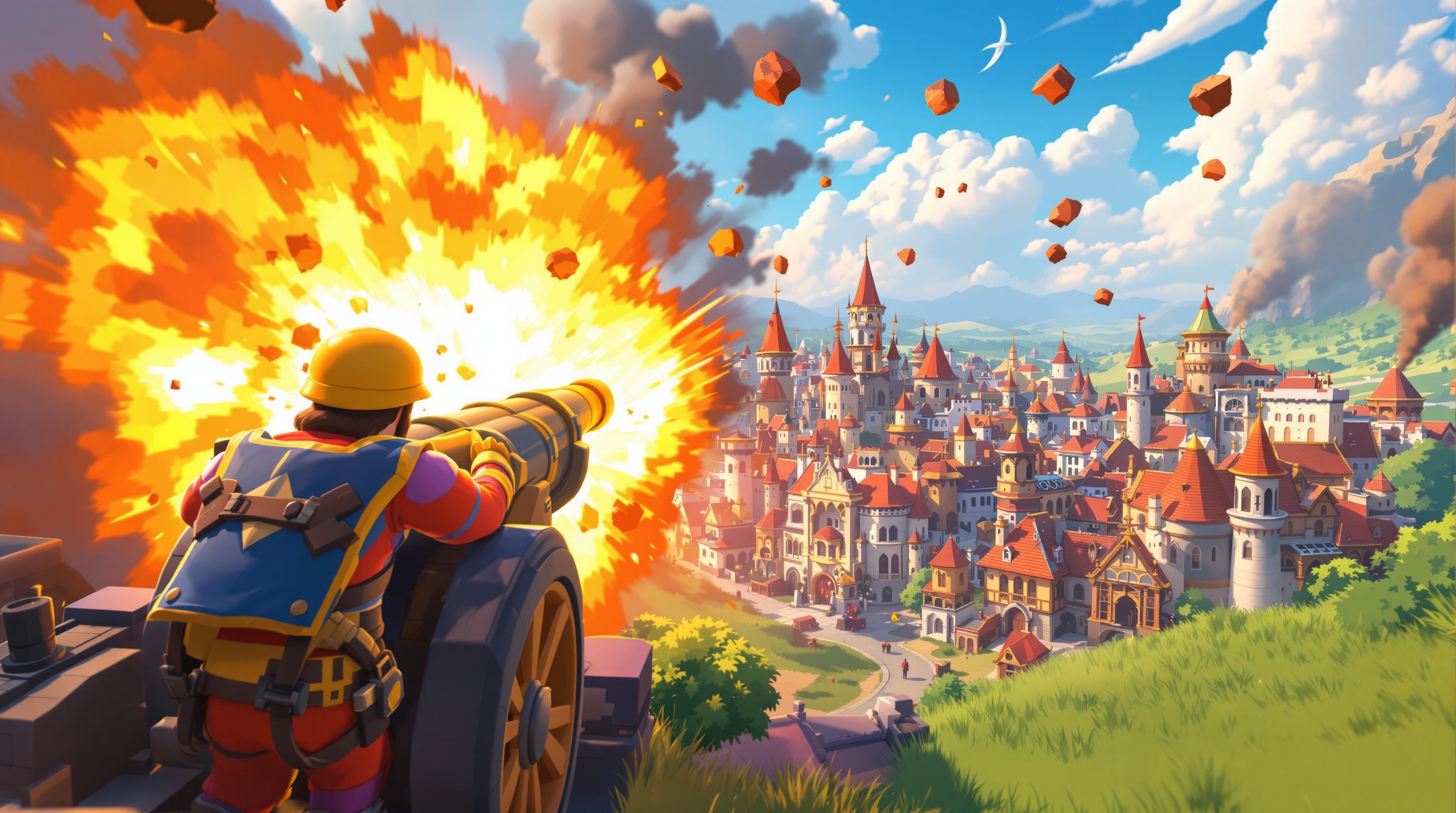 Análisis del entorno destructible de Cannoneer VR con su sistema voxel