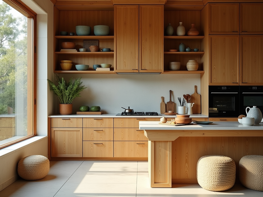 Embrace Serenity: A Zen-Inspired Kitchen with Bamboo Touches