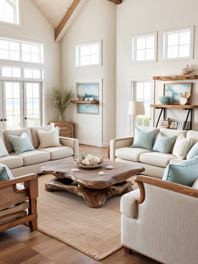 Breathtaking coastal living room ideas