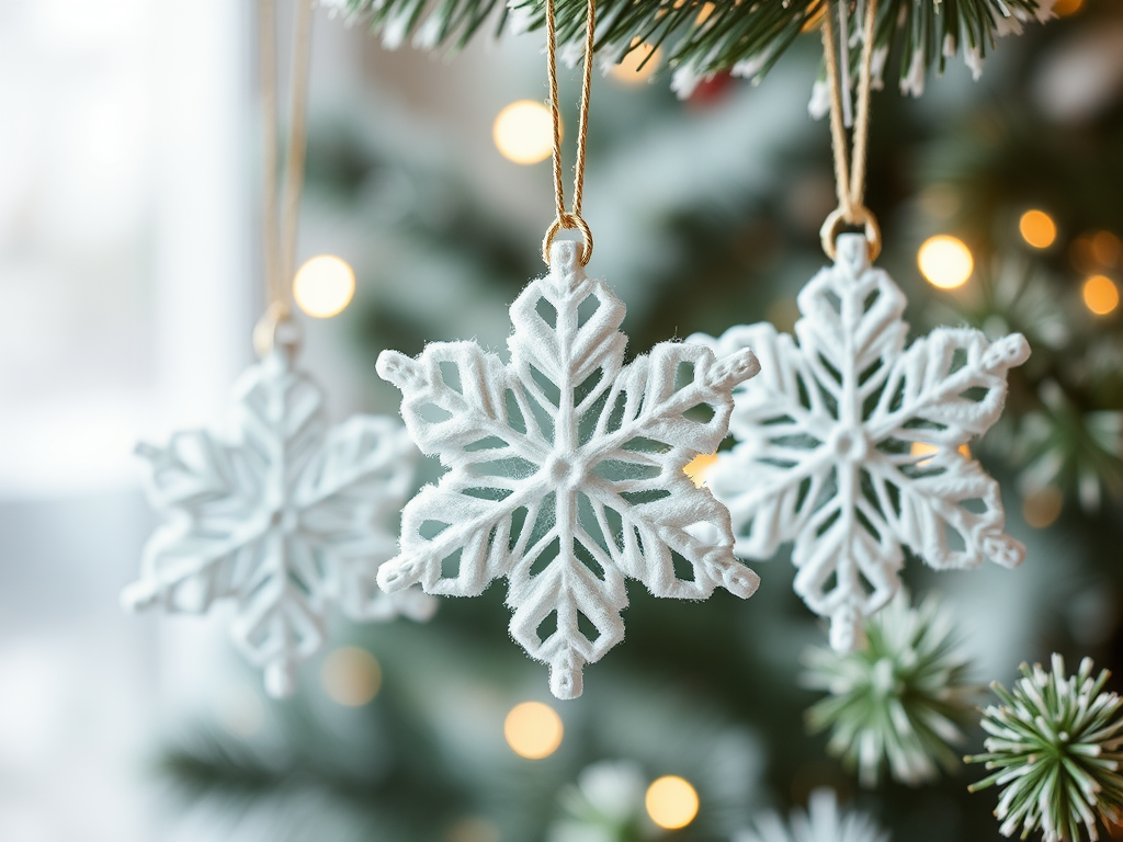 Image for Felt Snowflake Ornaments