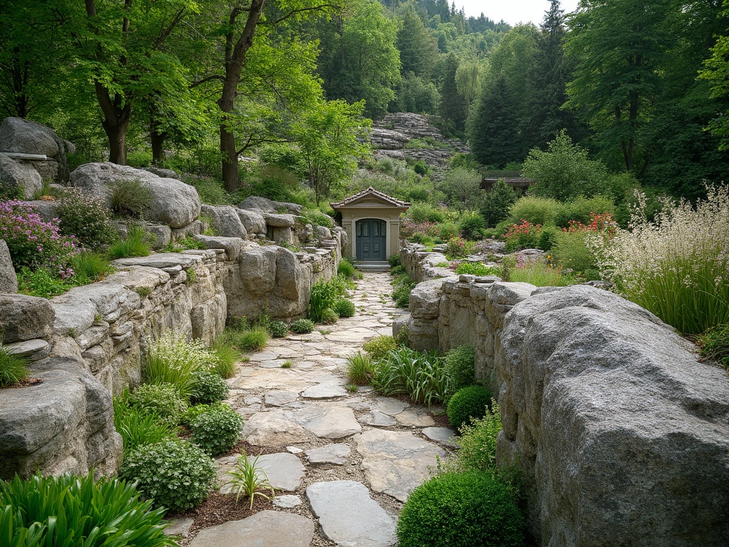 Boulder Retaining Wall