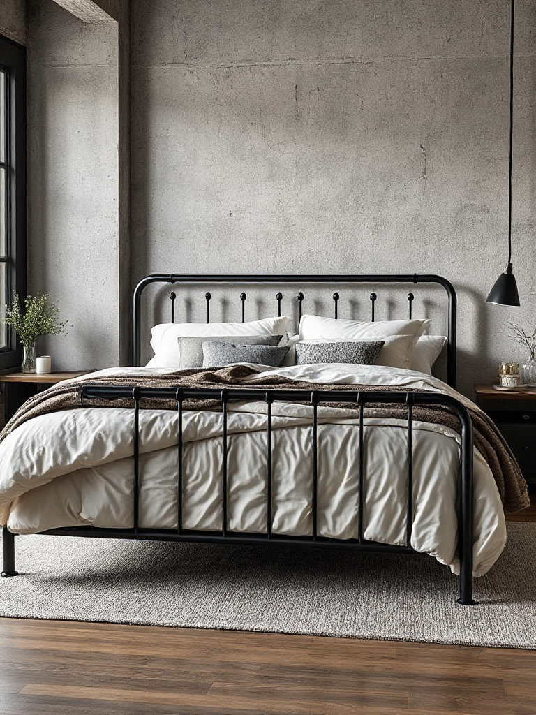 Modern industrial bedroom ideas