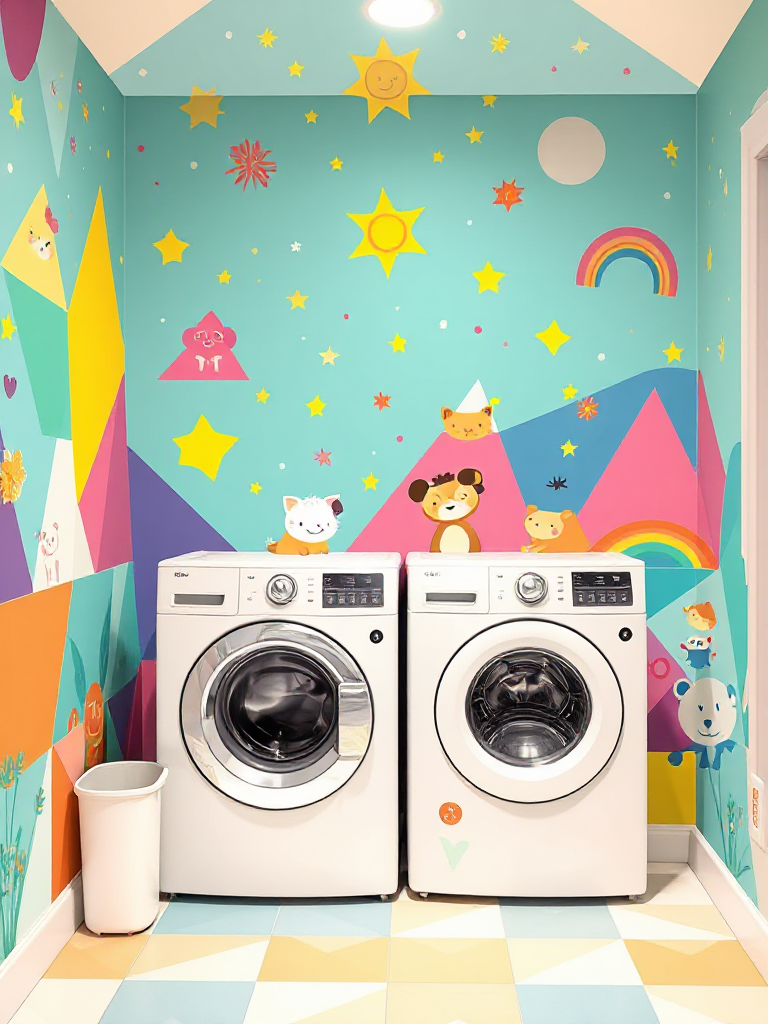 Laundry Room Mural Ideas