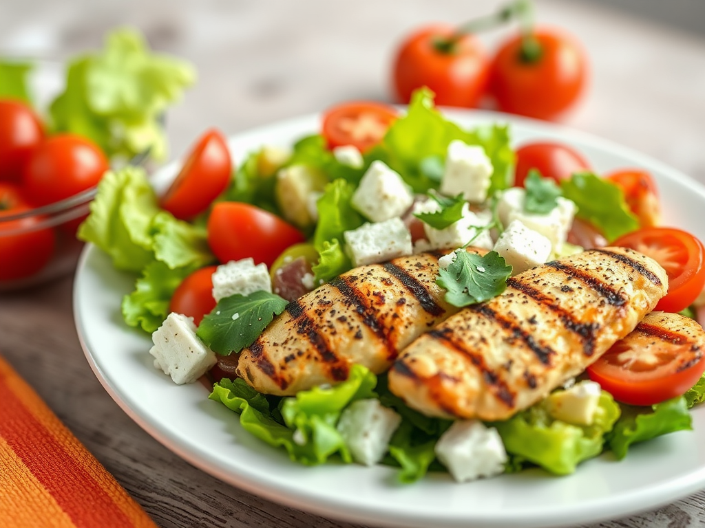 Image for Greek Salad with Grilled Chicken