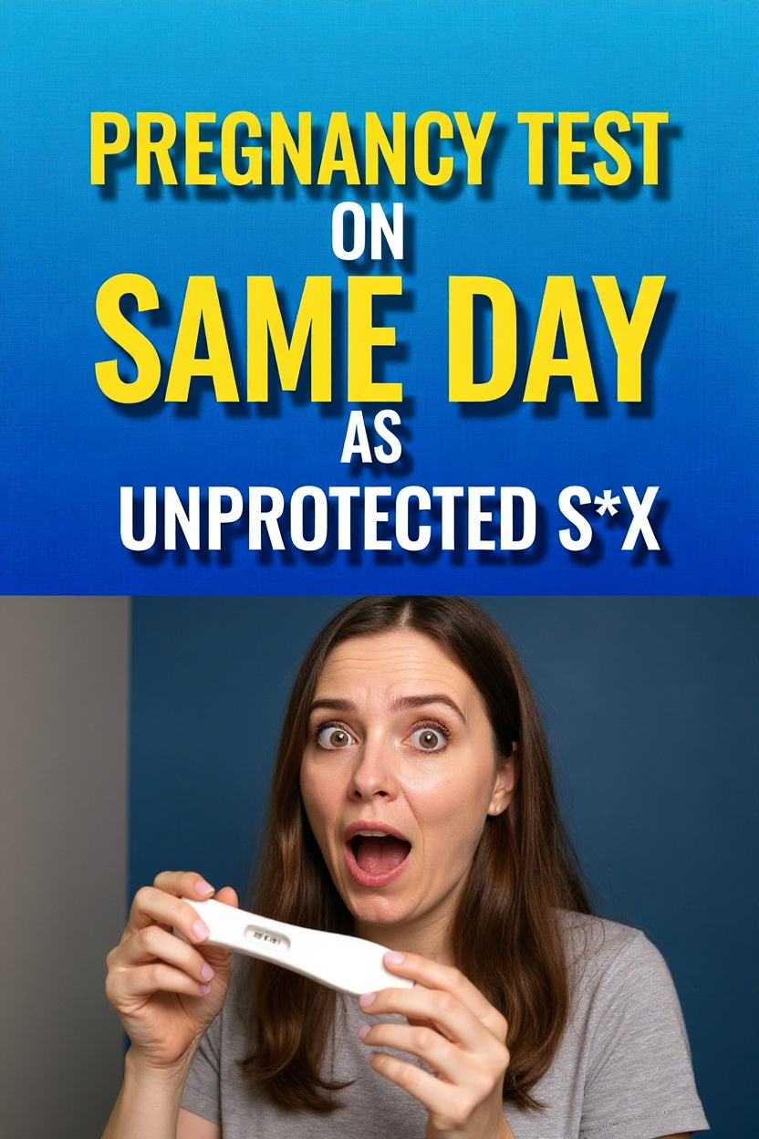 Pregnance test on same day as unprotected sex