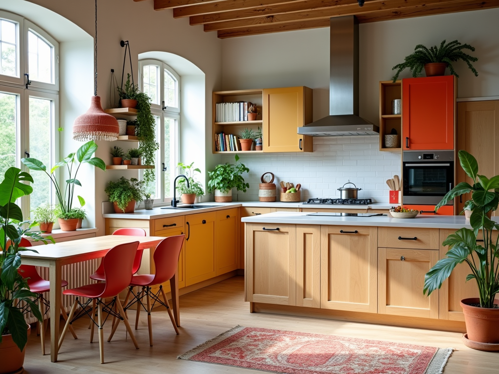 Embrace Maximalism in a Scandinavian-Style Kitchen