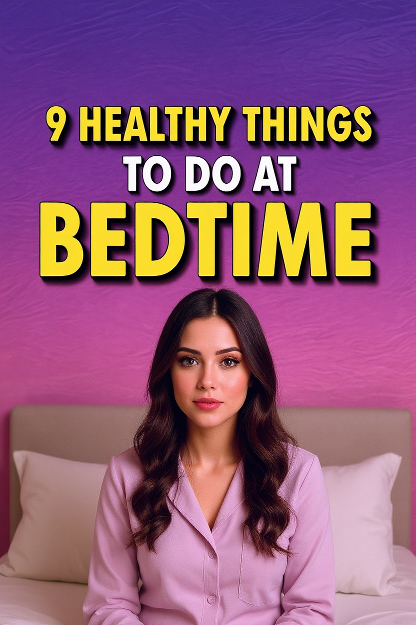 9 healthy things to do at bedtime