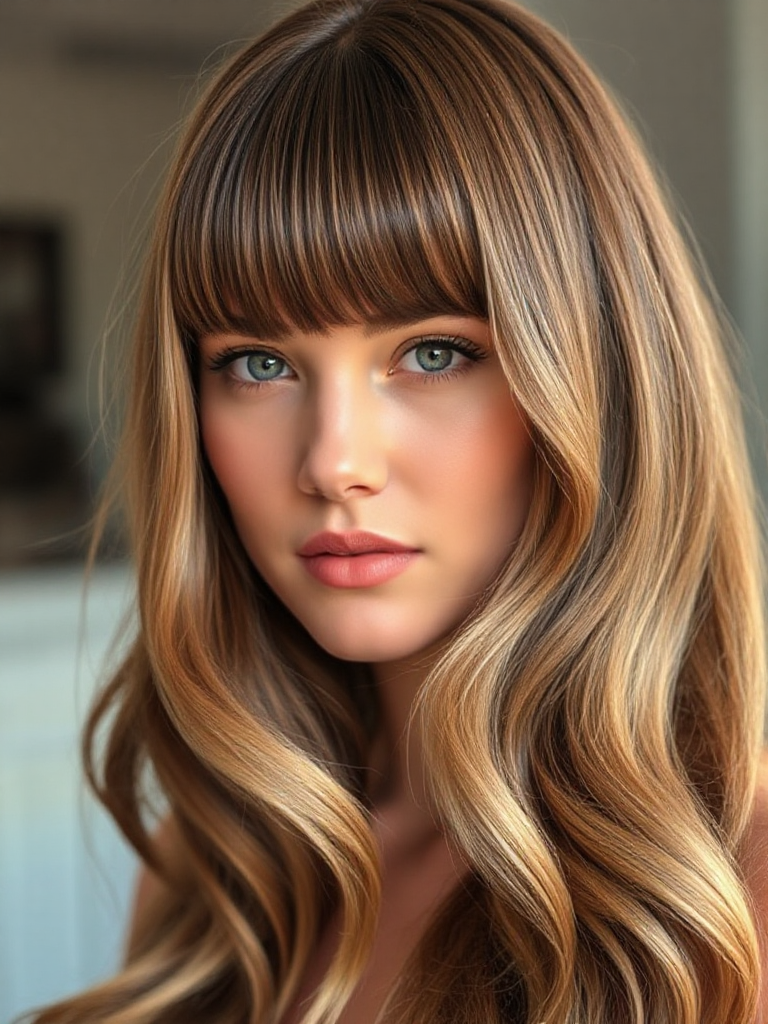 Medium-Length Hairstyles with Bangs