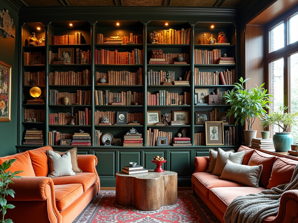 Vintage Charm: Maximalist Bookcase Styling Ideas