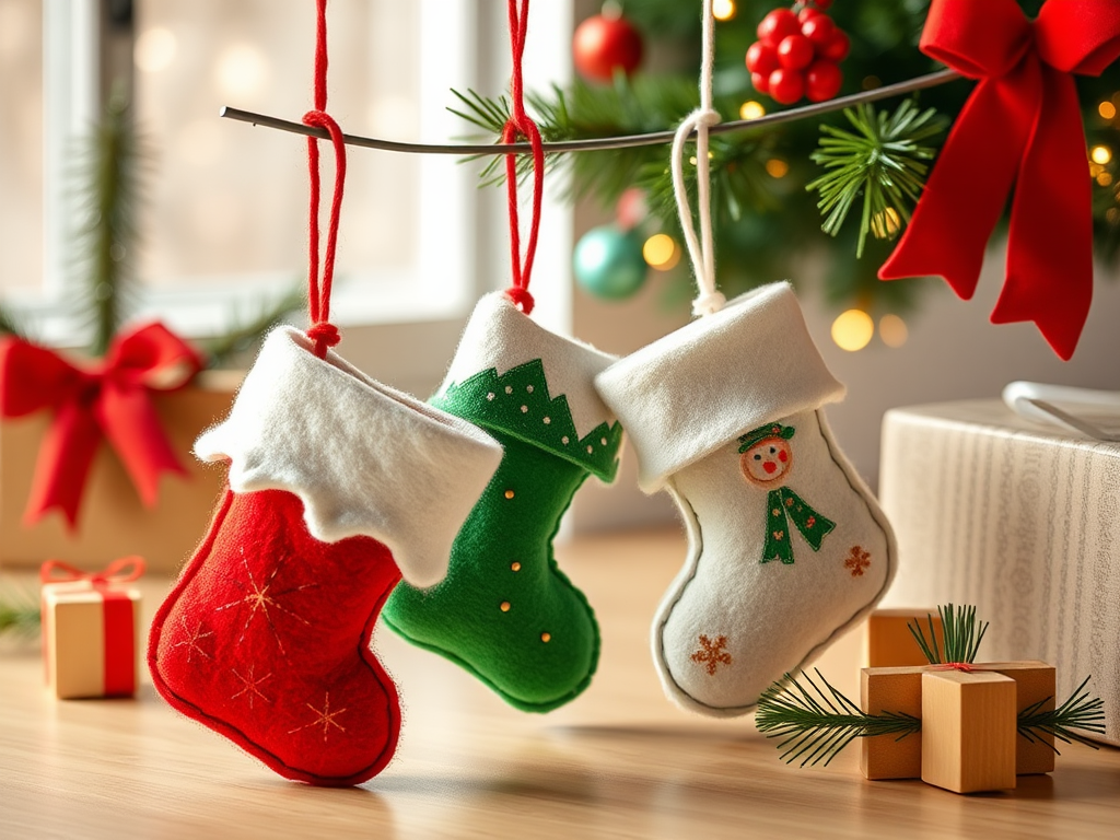 Image for Felt Stocking Ornaments: