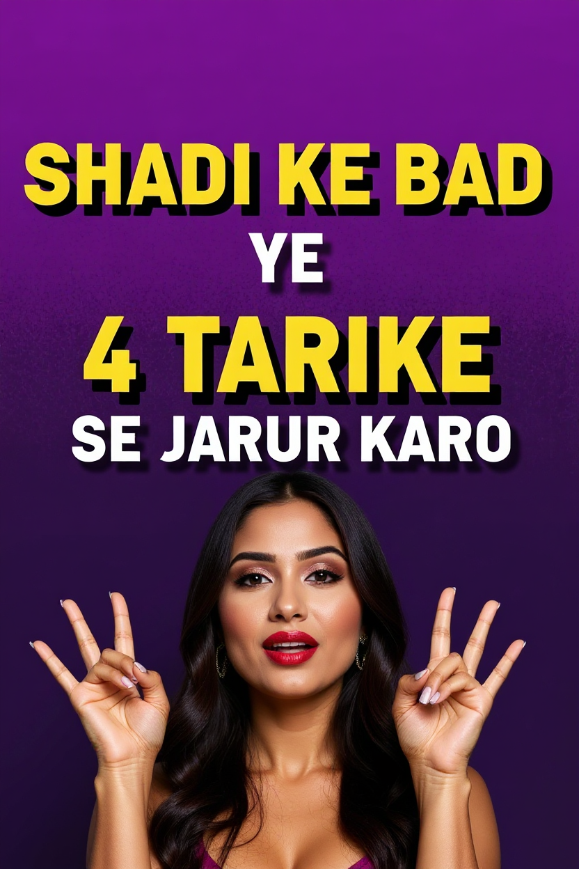 Shadi ke bad ye 4 tarike se jarur karo