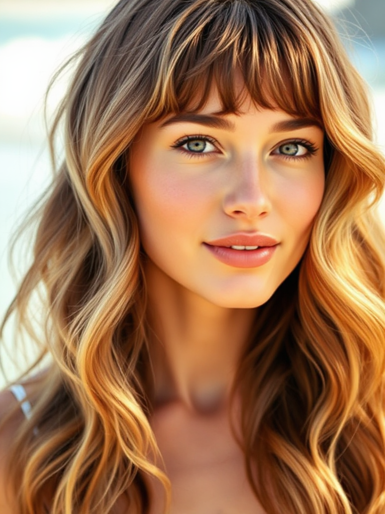 Long Hairstyles with Bangs