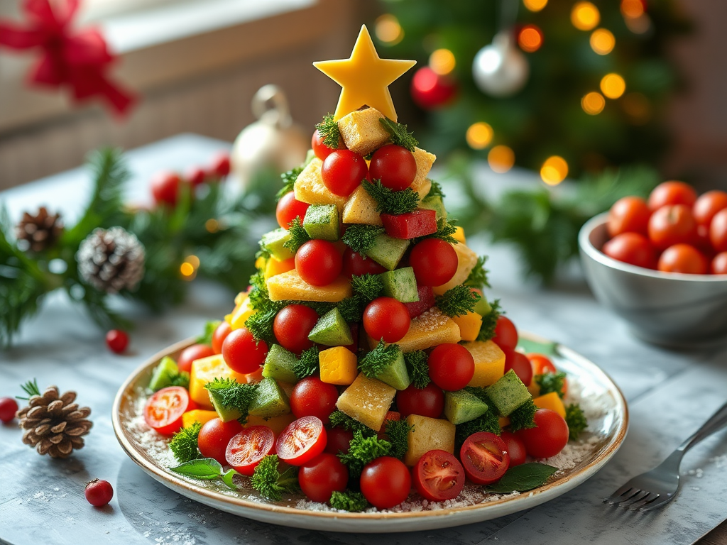 Image for Christmas Tree Veggie Platter