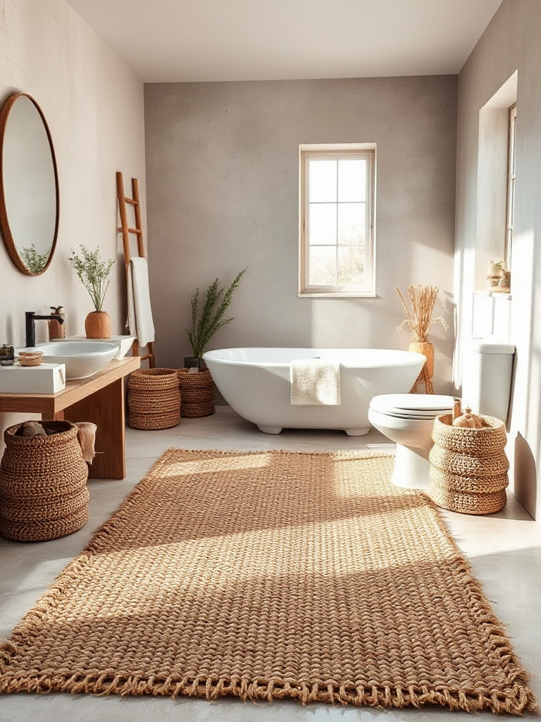 Boho Bathroom Rug Ideas