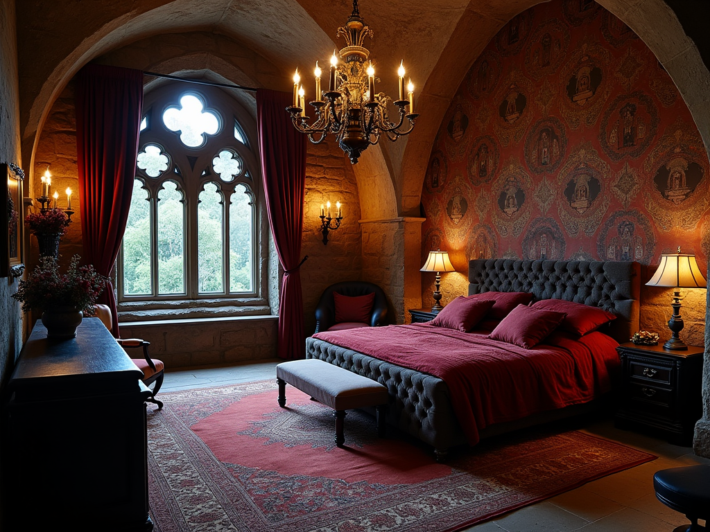 Gothic Elegance: Transform Your Bedroom with Medieval Charm